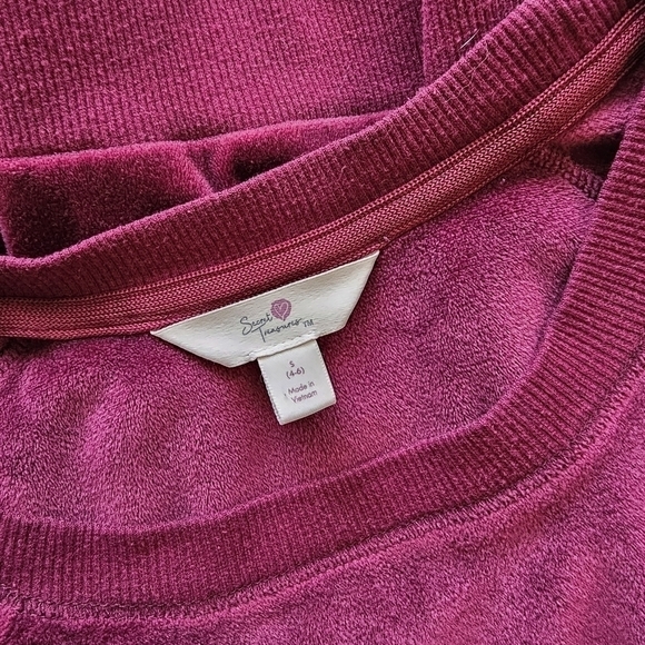 3 for $10 Secret Treasures Velour Sleep Sweatshirt size small (4-6) - Picture 3 of 4